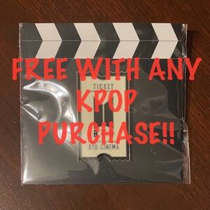 UNOFFICIAL BTS Cinema Ticket Enamel Pin